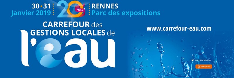 ATB vous donne rendez-vous à la 20ème édition du Carrefour de l’eau à Rennes les 30 et 31 janvier 2018