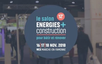 ATB Belgique sera présent au salon ÉNERGIES+CONSTRUCTION, les 16, 17 et 18 novembre 2018