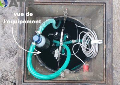 Équipements chantier micro-station d'épuration dans le Hainaut
