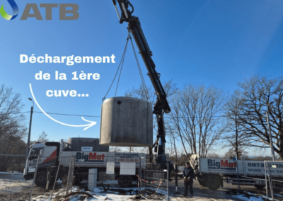 Chantier de micro-station d'épuration individuelle pour Eurotechnical