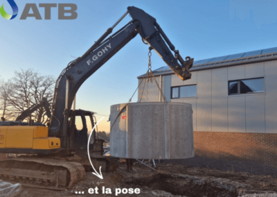 Réalisation d'un chantier de micro-station d'épuration pour Eurotechnical à Liège